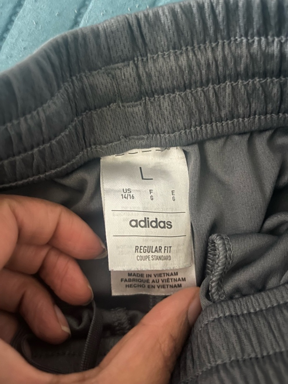 Adidas Men's gray  Athletic Shorts with 3-Stripe Side Detailing - Picture 4 of 7